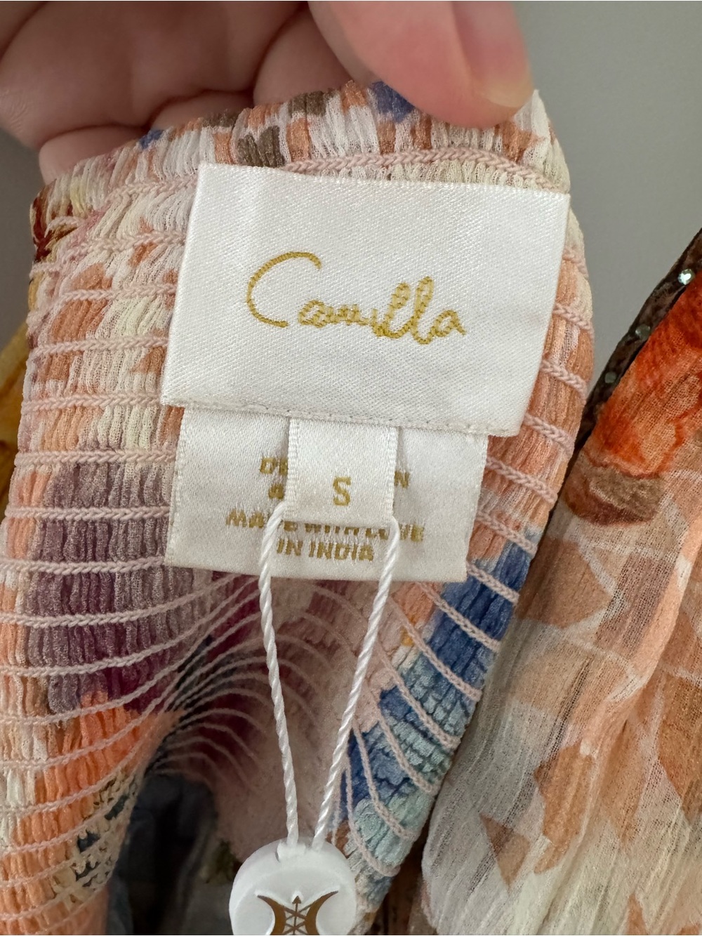 Camilla Bead Strap Gathered Panel Dress - Picture 10 of 11